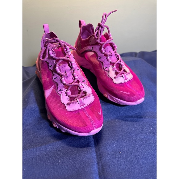 Nike React Element 87 CQ4337 600 Pink Womens Size 8 - Picture 8 of 9